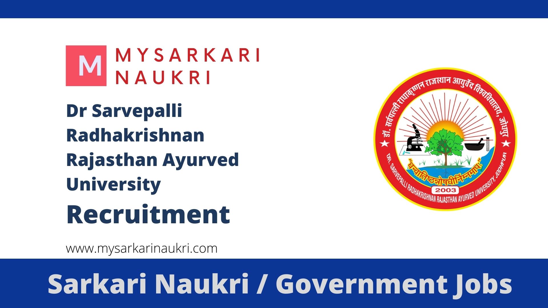 Rajasthan Ayurveda Department Recruitment 2023 For 639 Ayurveda