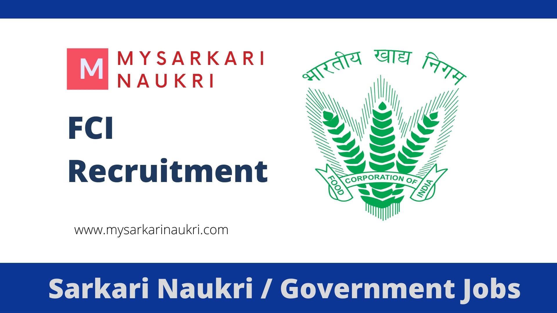 FCI Recruitment 2022: 5000 से अधिक पदों के लिए भारतीय खाद्य निगम में आवेदन  आमंत्रित, अंतिम तिथि: 5 अक्टूबर, 2022 » Khabar Satta